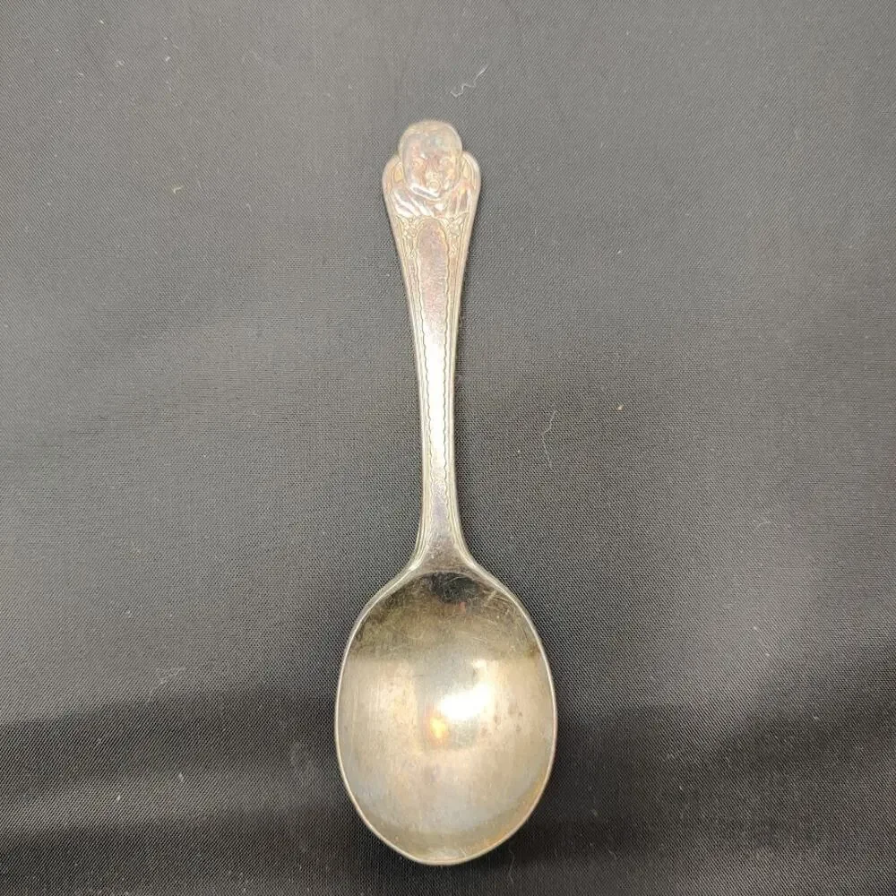 Vintage Gerber Baby Spoon Silver Plated McGlashan Clarke Co Flatware Collectible